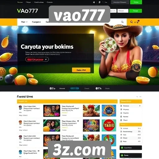 Novo design do site vao777 atrai usuários